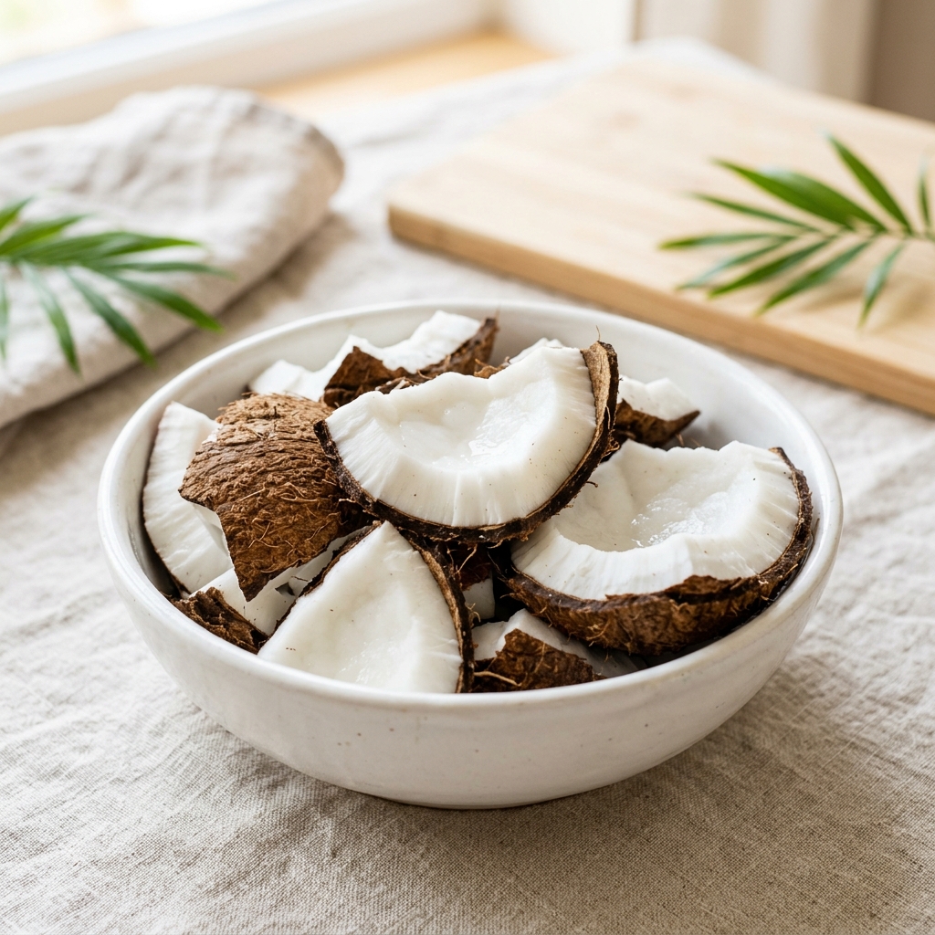 Brown Coconut Chunks